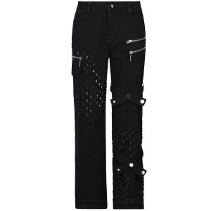 PUNK RAVE Pantalon ‘Calargaff’ Noir soldes en ligne 36