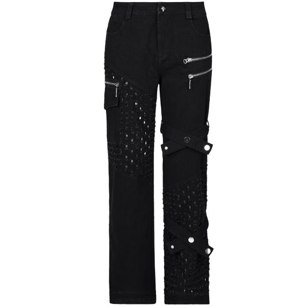 PUNK RAVE Pantalon ‘Calargaff’ Noir soldes en ligne 9