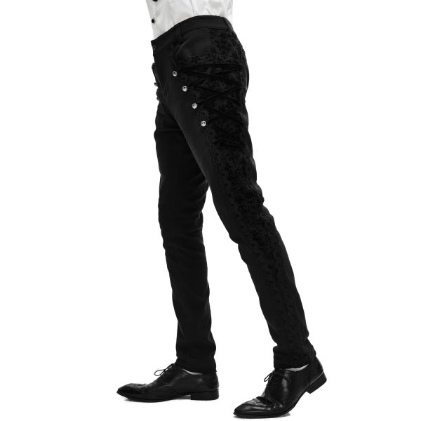 acheter en ligne DEVIL FASHION Pantalon ‘Coffin’ Noir 5