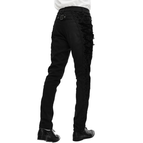 acheter en ligne DEVIL FASHION Pantalon ‘Coffin’ Noir 6