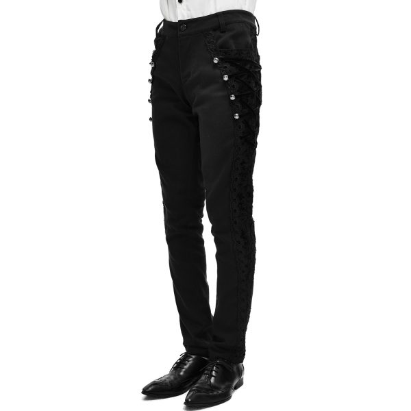 acheter en ligne DEVIL FASHION Pantalon ‘Coffin’ Noir 7