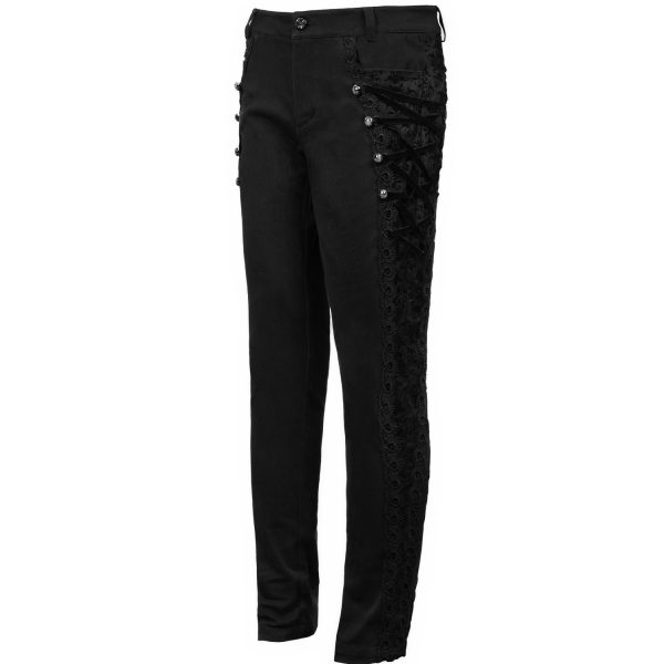 acheter en ligne DEVIL FASHION Pantalon ‘Coffin’ Noir 11