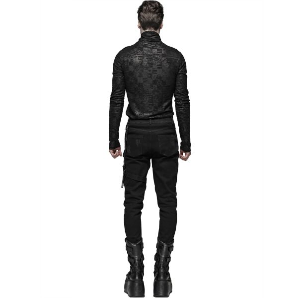 PUNK RAVE Pantalon ‘Cthulhu’ Noir vente à bas prix 4