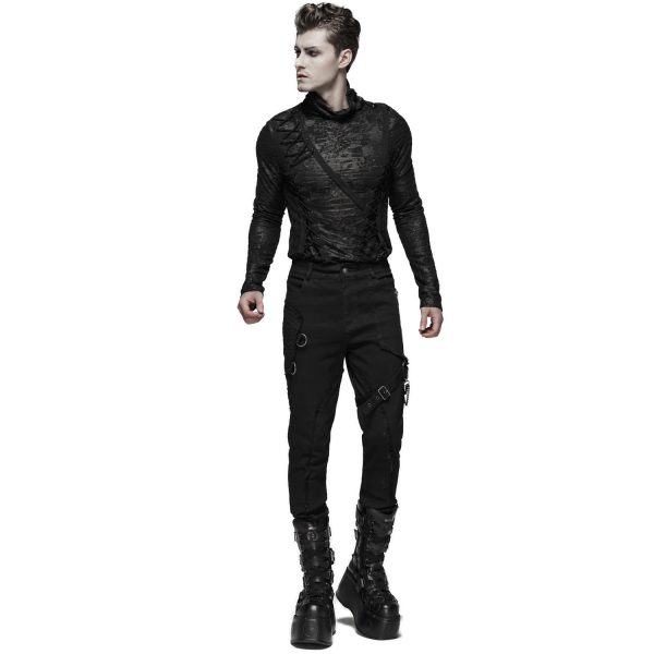 PUNK RAVE Pantalon ‘Cthulhu’ Noir vente à bas prix 6