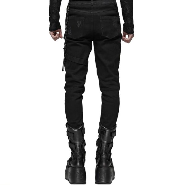 PUNK RAVE Pantalon ‘Cthulhu’ Noir vente à bas prix 8