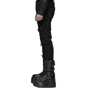 PUNK RAVE Pantalon ‘Cthulhu’ Noir vente à bas prix 31