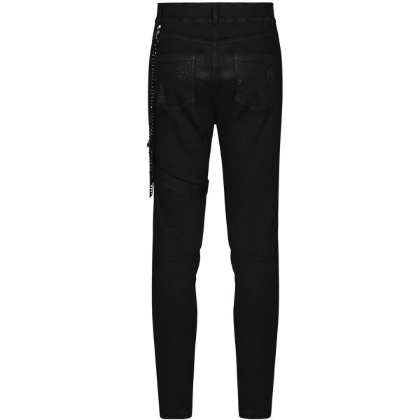 PUNK RAVE Pantalon ‘Cthulhu’ Noir vente à bas prix 11