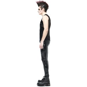 DEVIL FASHION Pantalon ‘Cyber Game’ En Simili Cuir Glossy Noir Pas Cher soldes France 31