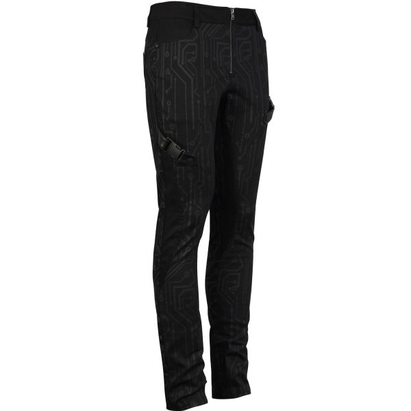 grande popularité DEVIL FASHION Pantalon ‘Cyber Game’ Noir 16