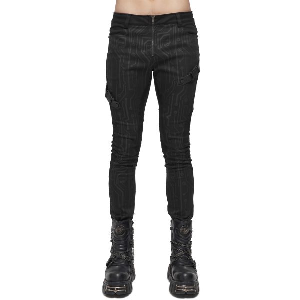 grande popularité DEVIL FASHION Pantalon ‘Cyber Game’ Noir 5