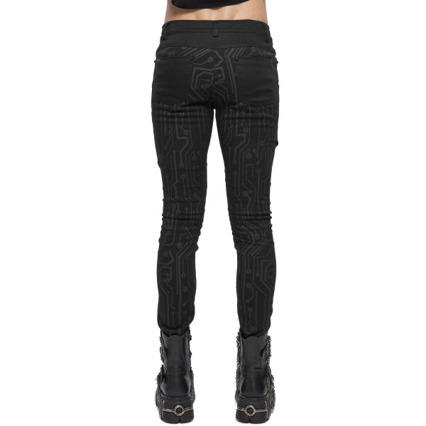 grande popularité DEVIL FASHION Pantalon ‘Cyber Game’ Noir 6