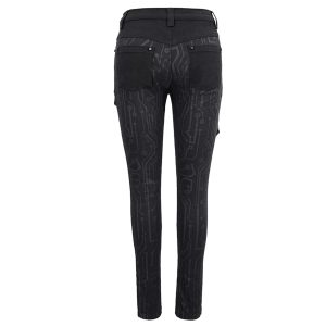 achetez pas cher DEVIL FASHION Pantalon ‘Cyber Game’ Noir Pour Femmes 40