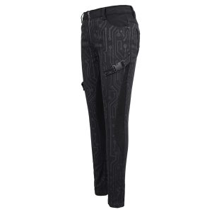 achetez pas cher DEVIL FASHION Pantalon ‘Cyber Game’ Noir Pour Femmes 42