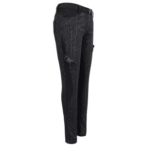 achetez pas cher DEVIL FASHION Pantalon ‘Cyber Game’ Noir Pour Femmes 44