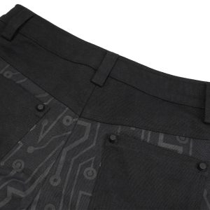 achetez pas cher DEVIL FASHION Pantalon ‘Cyber Game’ Noir Pour Femmes 48