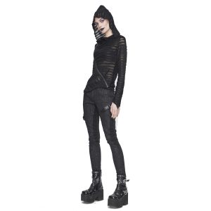 achetez pas cher DEVIL FASHION Pantalon ‘Cyber Game’ Noir Pour Femmes 24