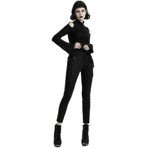 Boutique PUNK RAVE Pantalon ‘Dark Blood’ Noir 22