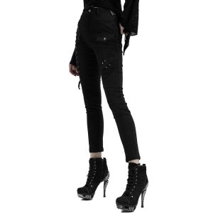 Boutique PUNK RAVE Pantalon ‘Dark Blood’ Noir 40