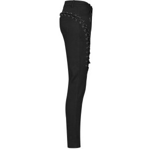 Boutique PUNK RAVE Pantalon ‘Dark Blood’ Noir 46