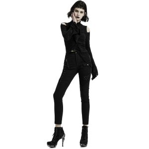 Boutique PUNK RAVE Pantalon ‘Dark Blood’ Noir 32