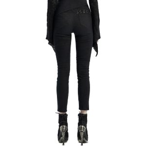 Boutique PUNK RAVE Pantalon ‘Dark Blood’ Noir 36