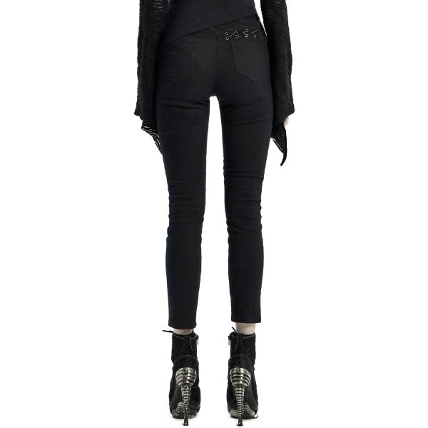 Boutique PUNK RAVE Pantalon ‘Dark Blood’ Noir 10