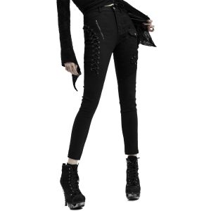 Boutique PUNK RAVE Pantalon ‘Dark Blood’ Noir 38