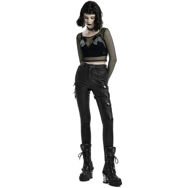 en promotion PUNK RAVE Pantalon ‘Dark Doll’ Noir 6