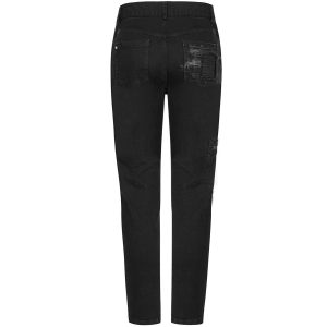 Achat PUNK RAVE Pantalon Decadent ‘Black Swamp’ Noir 44