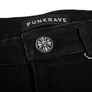 PUNK RAVE Pantalon-Demi-Jupe ‘Catacomb’ Noir à prix d'occasion 51