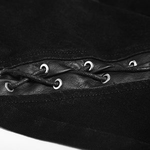 PUNK RAVE Pantalon-Demi-Jupe ‘Catacomb’ Noir à prix d'occasion 57