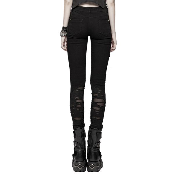 boutiqued pas cher PUNK RAVE Pantalon ‘Destruction Unit’ Noir 10