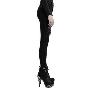 PUNK RAVE Pantalon Déstructuré ‘Gehenna’ En Jean Noir online boutique 40