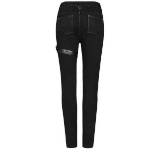 PUNK RAVE Pantalon Déstructuré ‘Gehenna’ En Jean Noir online boutique 44