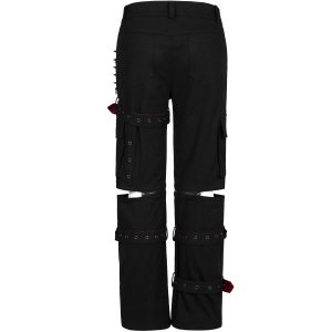 marques de renommée PUNK RAVE Pantalon ‘Double Jeu’ Noir 44