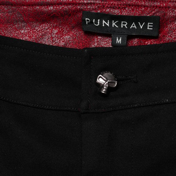 marques de renommée PUNK RAVE Pantalon ‘Double Jeu’ Noir 15