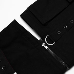 marques de renommée PUNK RAVE Pantalon ‘Double Jeu’ Noir 56