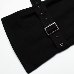 marques de renommée PUNK RAVE Pantalon ‘Double Jeu’ Noir 60