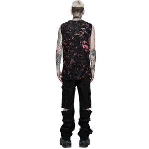 marques de renommée PUNK RAVE Pantalon ‘Double Jeu’ Noir 26