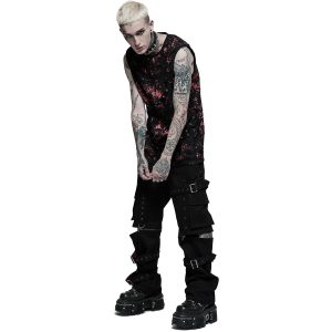 marques de renommée PUNK RAVE Pantalon ‘Double Jeu’ Noir 28