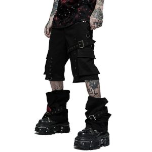 marques de renommée PUNK RAVE Pantalon ‘Double Jeu’ Noir 36