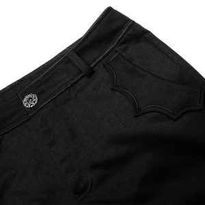 magasin en ligne PUNK RAVE Pantalon Goth ‘Bat Pockets’ Noir 47