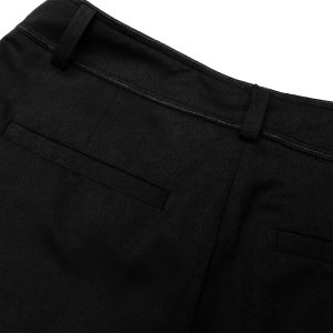 magasin en ligne PUNK RAVE Pantalon Goth ‘Bat Pockets’ Noir 49