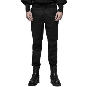 PUNK RAVE Pantalon ‘Goth Blood’ En Jacquard Noir meilleur cadeau 21