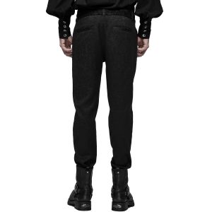 PUNK RAVE Pantalon ‘Goth Blood’ En Jacquard Noir meilleur cadeau 23