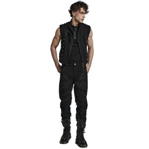 boutique PUNK RAVE Pantalon ‘Goth Distressed’ Noir 23