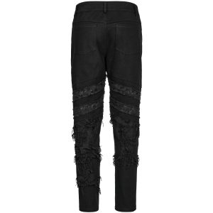 boutique PUNK RAVE Pantalon ‘Goth Distressed’ Noir 47