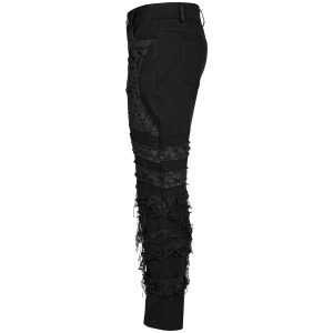 boutique PUNK RAVE Pantalon ‘Goth Distressed’ Noir 49