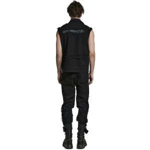 boutique PUNK RAVE Pantalon ‘Goth Distressed’ Noir 25