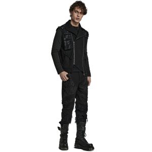 boutique PUNK RAVE Pantalon ‘Goth Distressed’ Noir 27